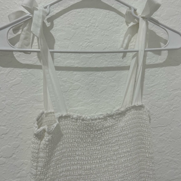 EVERLY • White Tie Up Eyelet Dress • size S - Picture 4 of 10